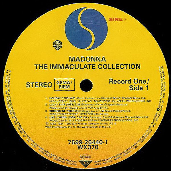 Madonna - The Immaculate Collection