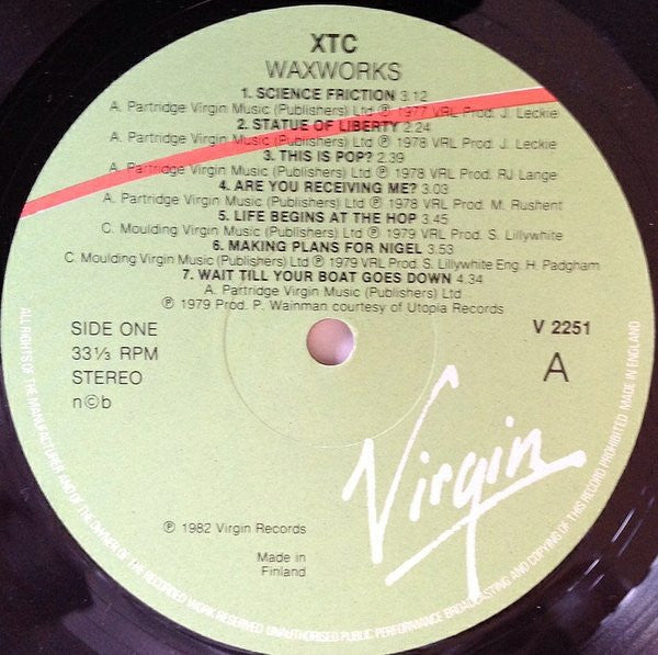 XTC - Waxworks Some Singles 1977-1982