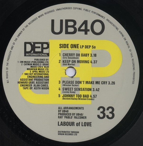 UB40 - Labour Of Love