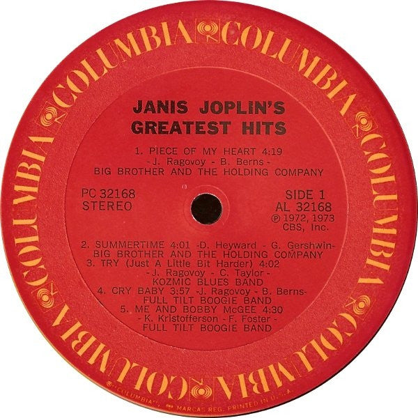 Joplin, Janis - Greatest Hits