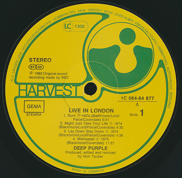 Deep Purple ‎– Live In London