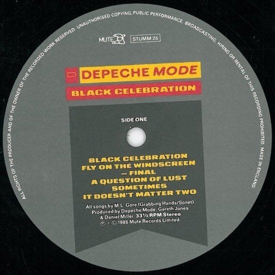 Depeche Mode - Black Celebration