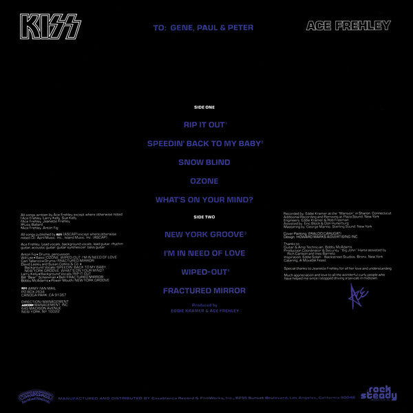 Kiss - Ace Frehley