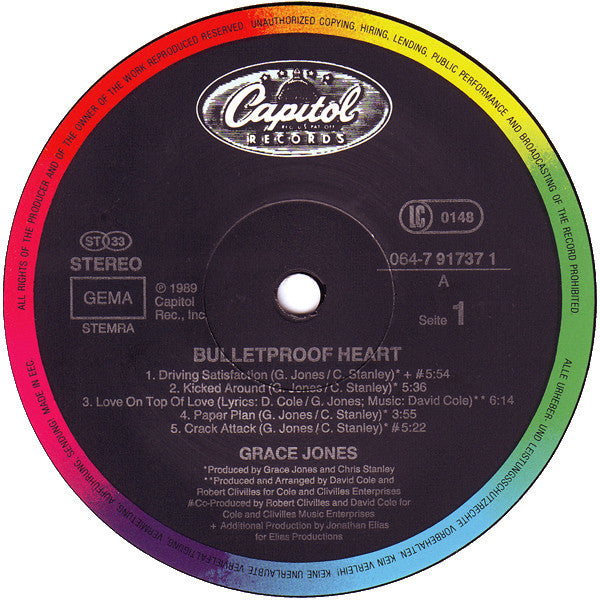 Jones, Grace - Bulletproof Heart