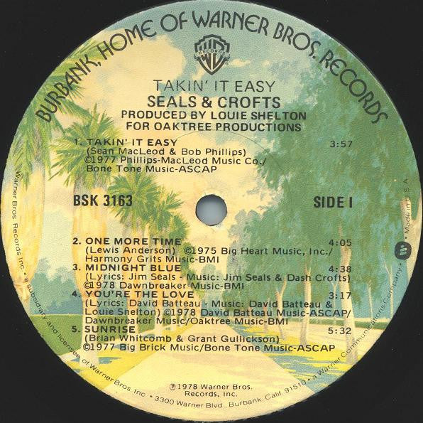 Seals And Crofts - Takin' It Easy