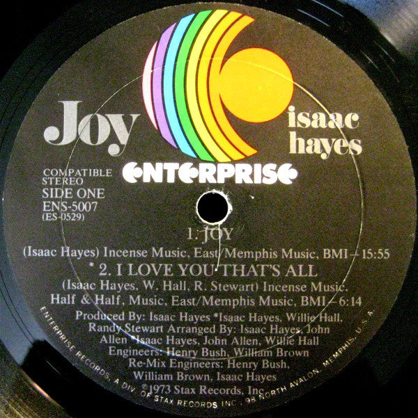Hayes, Isaac ‎– Joy