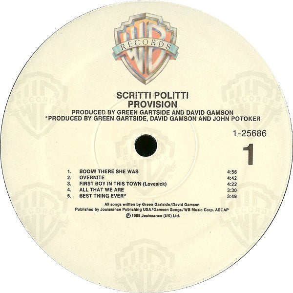 Scritti Politti - Provision