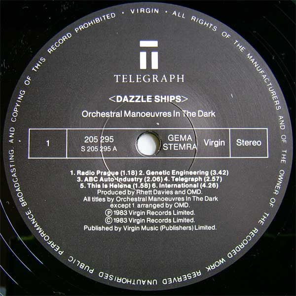 Orchestral Manoeuvres In The Dark - Dazzle Ships
