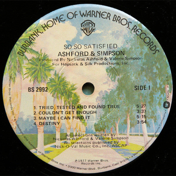 Ashford & Simpson - So So Satisfied