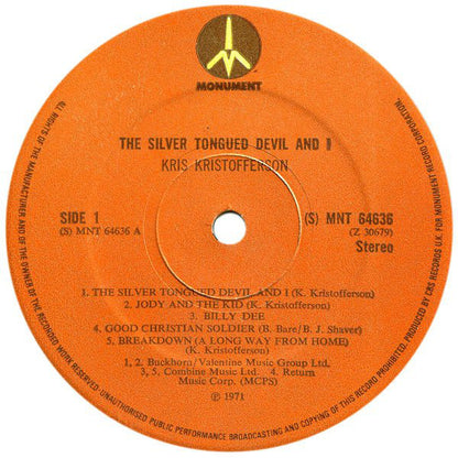 Kristofferson, Kris - The Silver Tongued Devil And I.