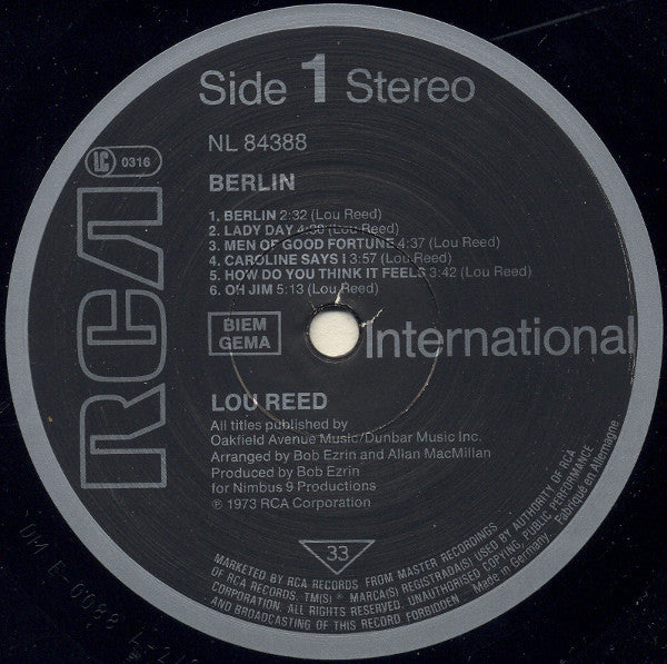 Reed, Lou - Berlin