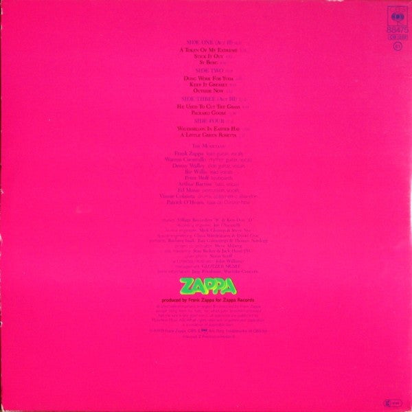 Zappa, Frank ‎– Joe's Garage Acts II & III