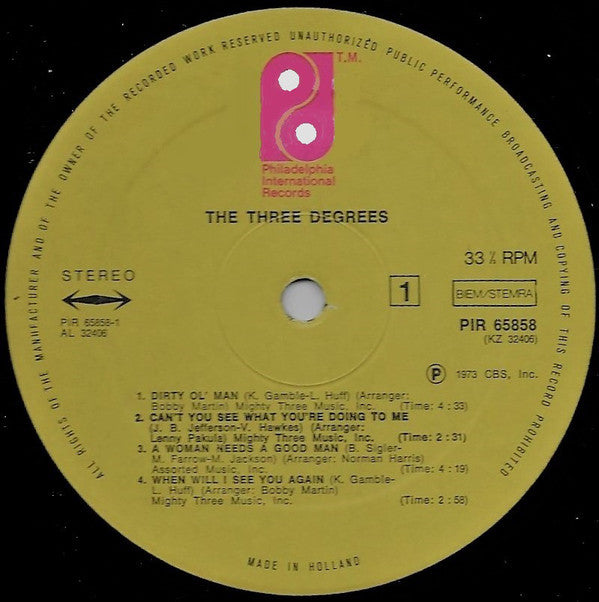 Three Degrees - Three Degrees