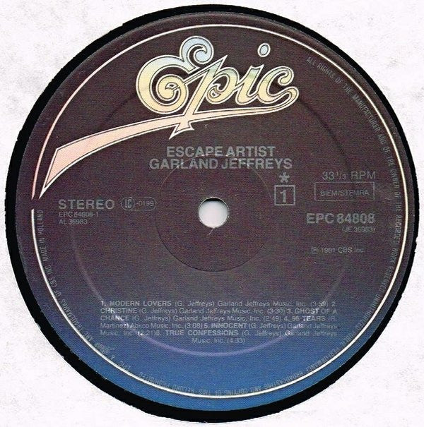 Jeffreys, Garland - Escape Artist