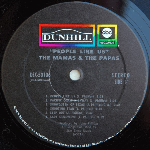 Mamas & The Papas ‎– People Like Us