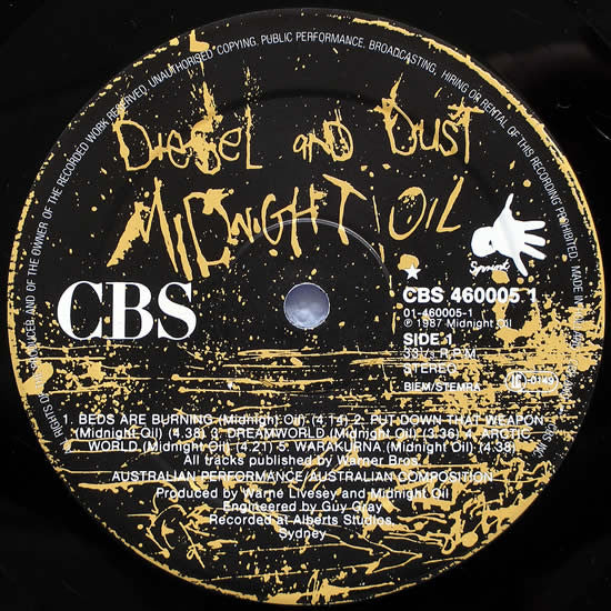 Midnight Oil - Diesel And Dust