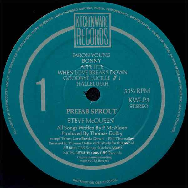 Prefab Sprout - Steve McQueen