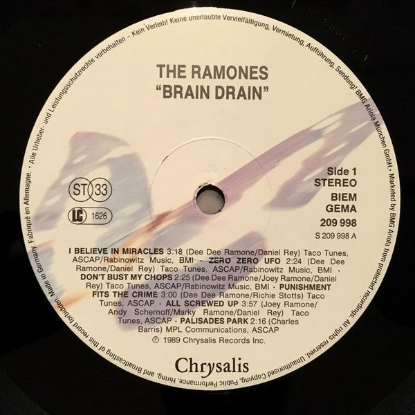 Ramones ‎– Brain Drain