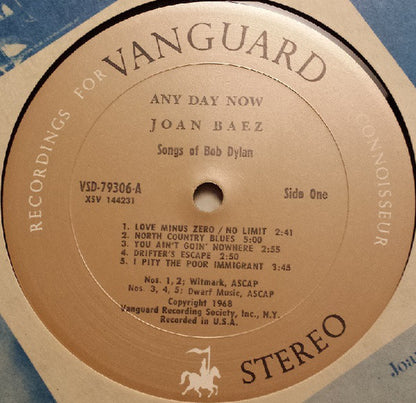 Baez, Joan - Any Day Now, Songs Of Bob Dylan