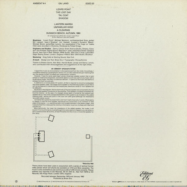 Eno, Brian - Ambient 4 On Land