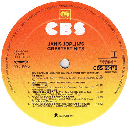 Joplin, Janis - Greatest Hits