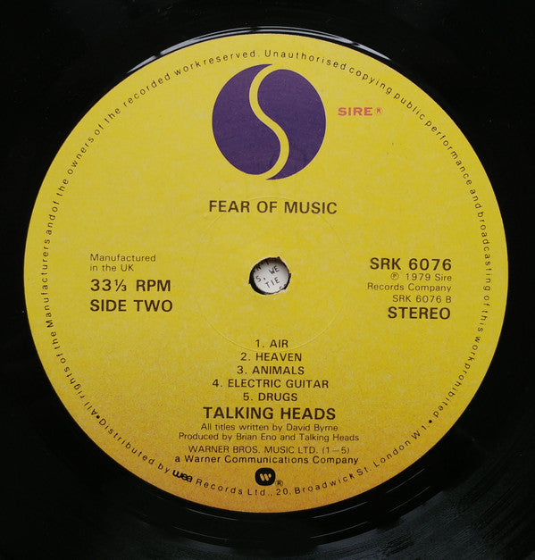 Talking Heads - Fear Of Music