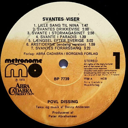 Dissing, Povl & Benny Andersen - Svantes Viser
