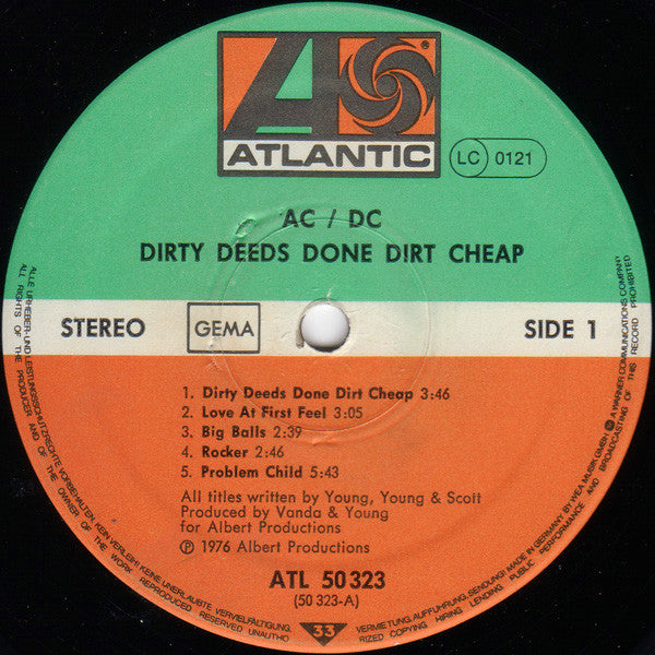 AC/DC - Dirty Deeds Done Dirt Cheap - RecordPusher  