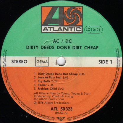 AC/DC - Dirty Deeds Done Dirt Cheap - RecordPusher  