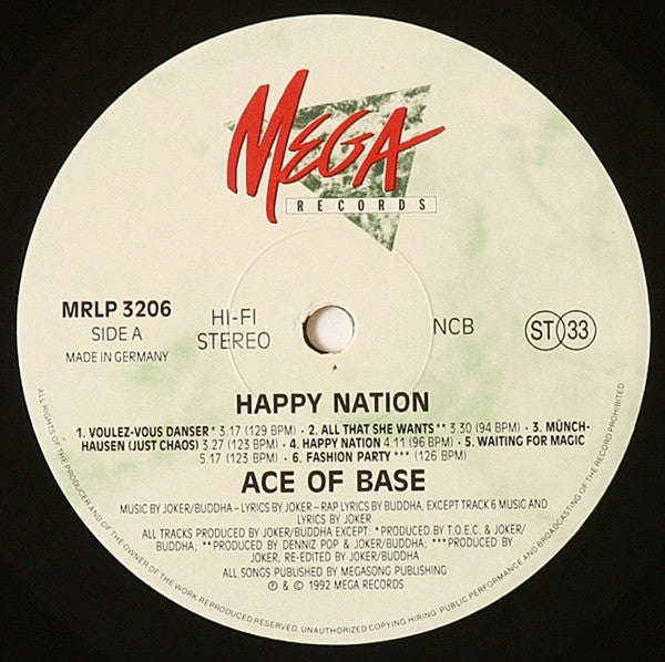 Ace Of Base - Happy Nation - RecordPusher  