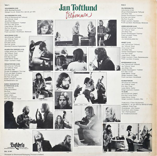 Toftlund, Jan ‎– Velkommen