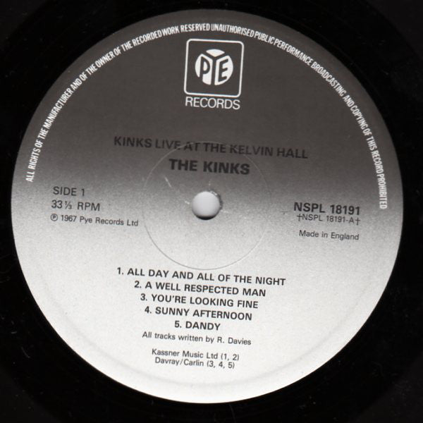 Kinks - Live At Kelvin Hall.