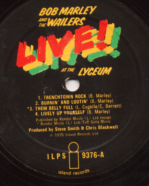 Marley, Bob And The Wailers - Live At Lyceum
