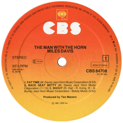Davis, Miles - The Man With The Horn