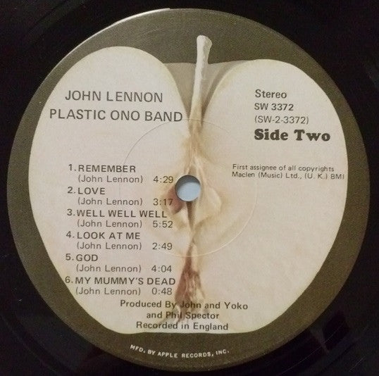 Lennon, John Plastic Ono Band - John Lennon/Plastic Ono Band