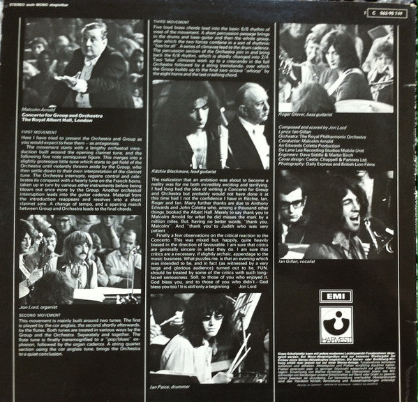 Deep Purple & Royal Philharmonic Orchestra, The ‎– Concerto For Group And Orchestra