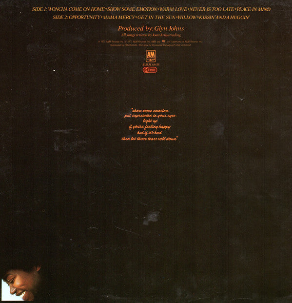Armatrading, Joan ‎– Show Some Emotion