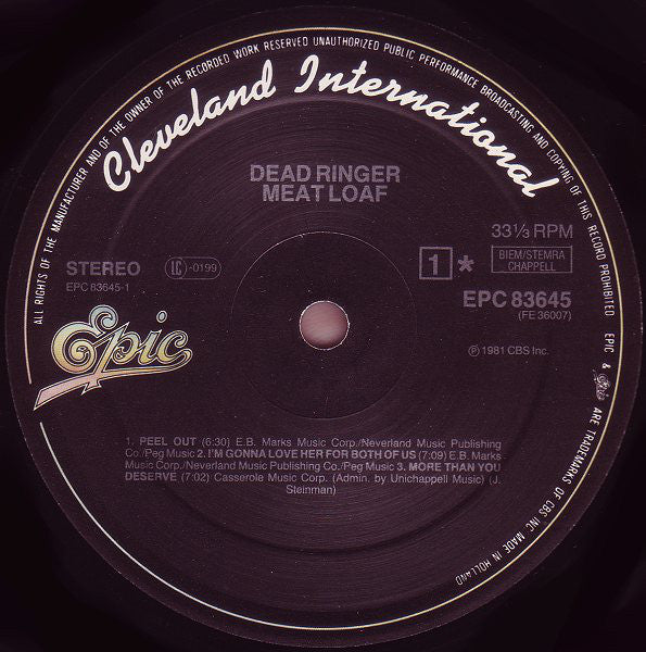 Meat Loaf - Dead Ringer