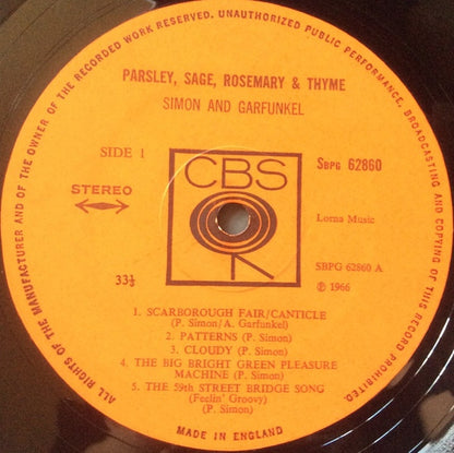 Simon And Garfunkel - Parsley, Sage, Rosemary And Thyme