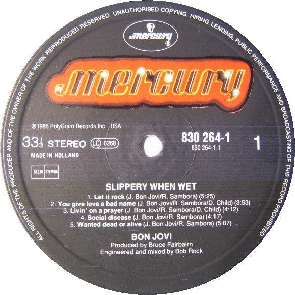 Bon Jovi - Slippery When Wet