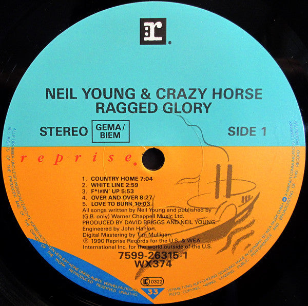 Young,  Neil & Crazy Horse ‎– Ragged Glory