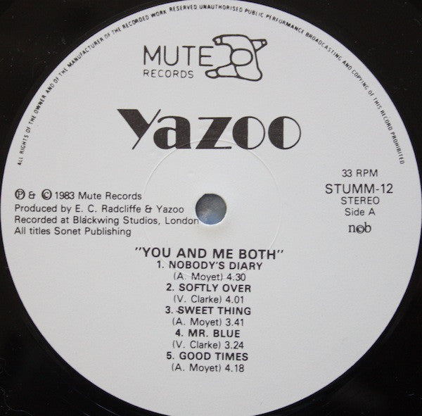 Yazoo - You And Me Both