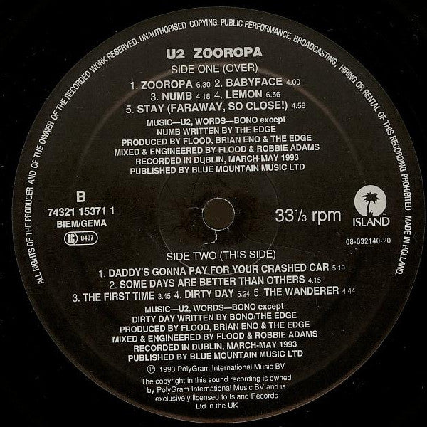 U2 - Zooropa