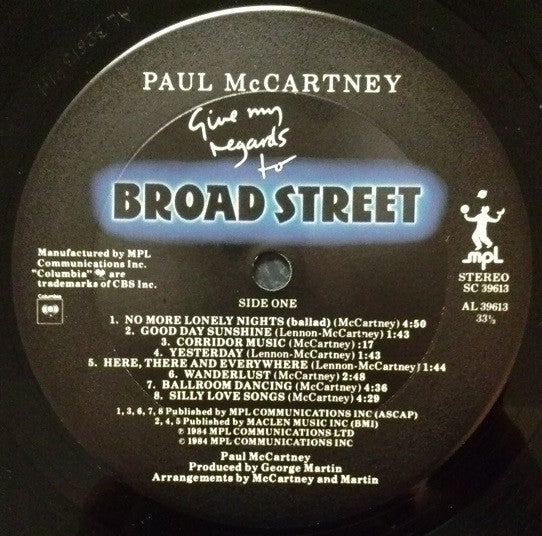 McCartney, Paul - Give My Regards To Broad Street
