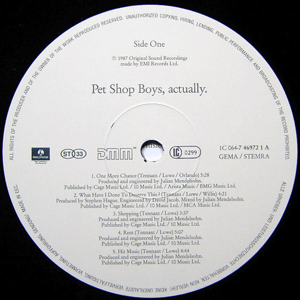Pet Shop Boys - Actually