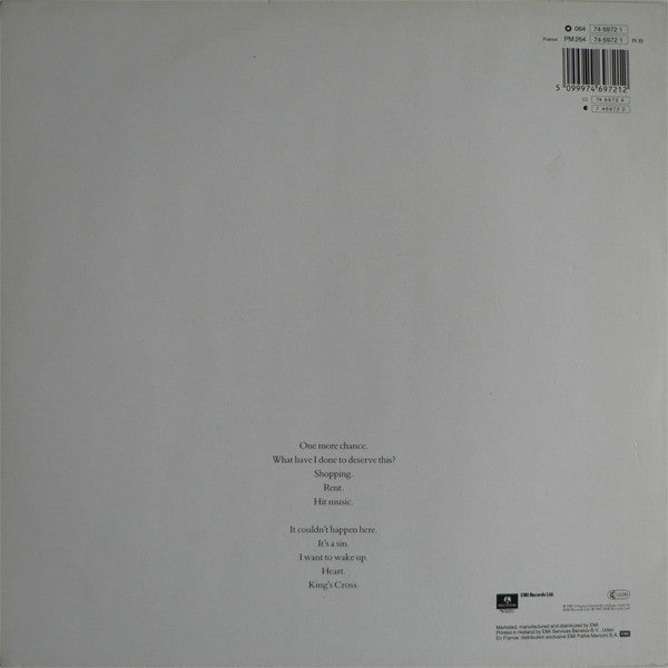 Pet Shop Boys - Actually