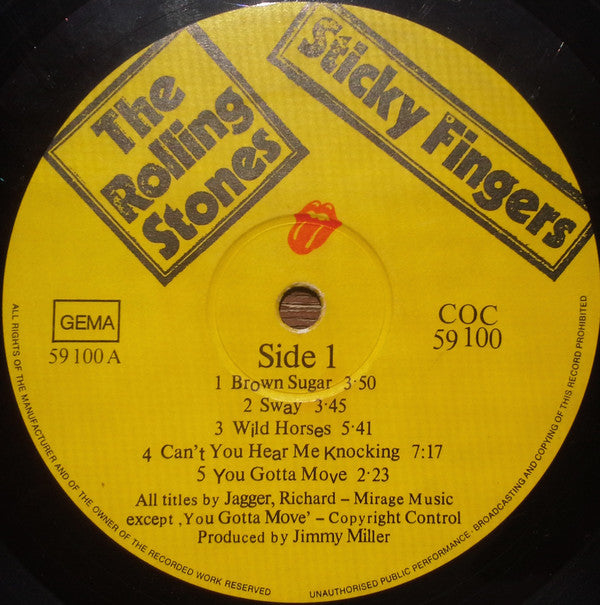 Rolling Stones - Sticky Fingers