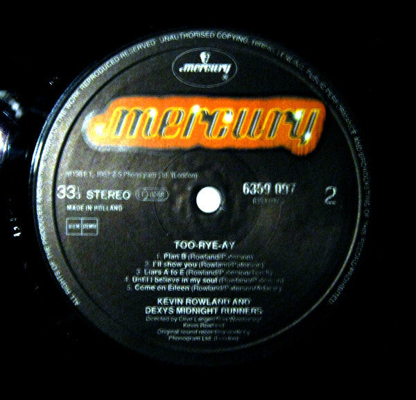 Kevin Rowland & Dexys Midnight Runners ‎– Too-Rye-Ay
