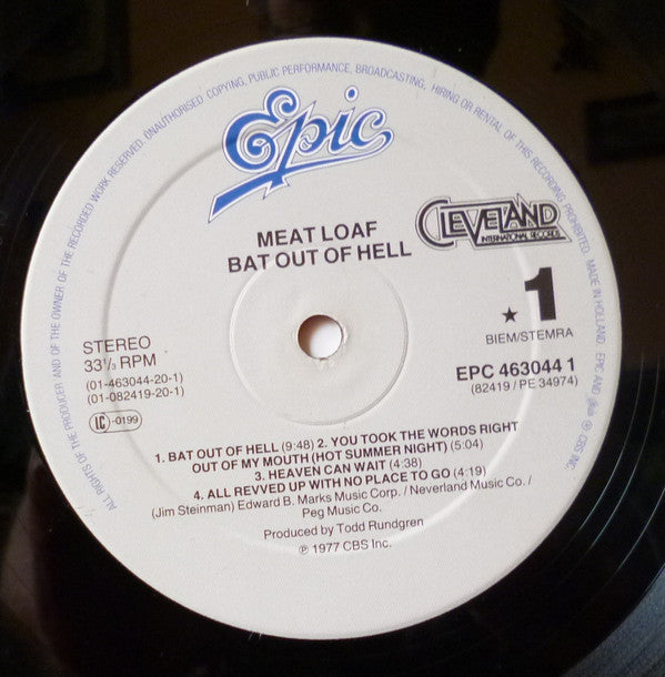 Meat Loaf - Bat Out Of Hell