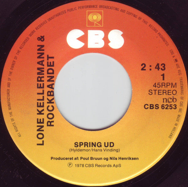 Lone Kellermann & Rockbandet ‎– Spring Ud
